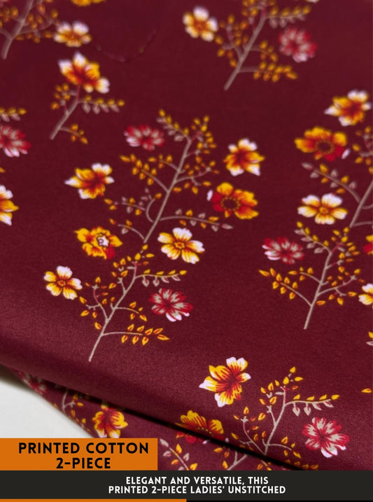 Cotton 2Pc All Over Printed Dress