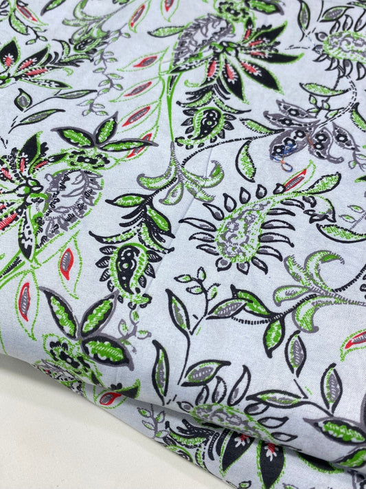 Cotton 2Pc All Over Printed Dress