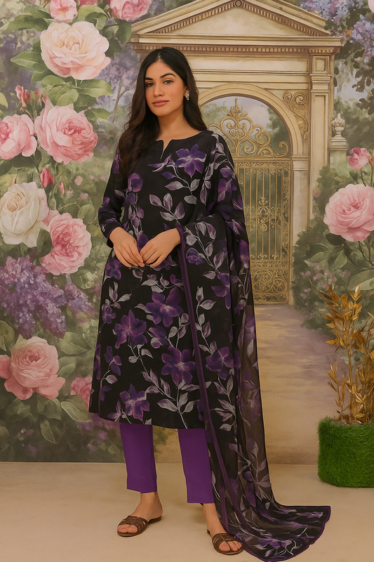 2 Piece All Over Printed Lawn