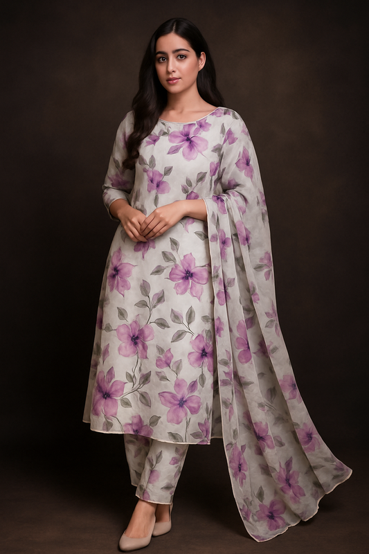 2 Piece All Over Printed Lawn
