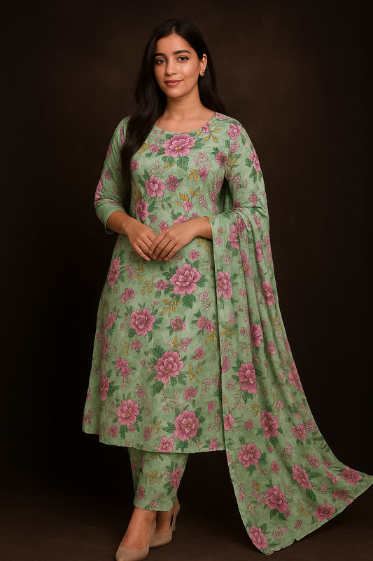 2 Piece All Over Printed Lawn