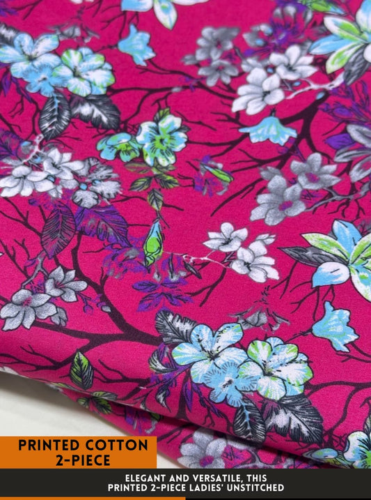 Cotton 2Pc All Over Printed Dress